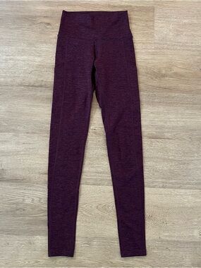 Aerie High Rise Burgundy Maroon Pocket Leggings Tights Athletic Size XS